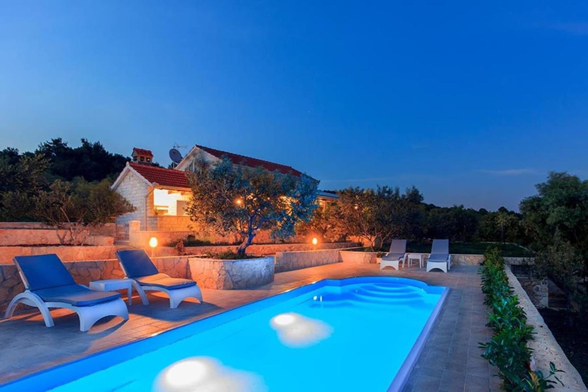 Traditional Dalmatian Stone House By The Sea オクルグ・ゴルニ エクステリア 写真