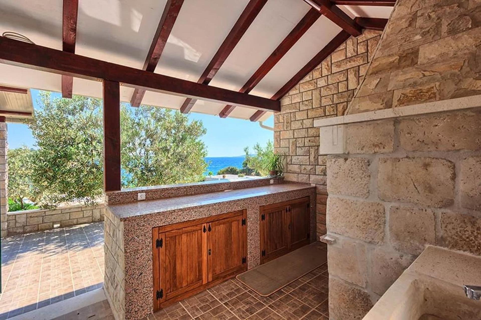 Traditional Dalmatian Stone House By The Sea オクルグ・ゴルニ エクステリア 写真